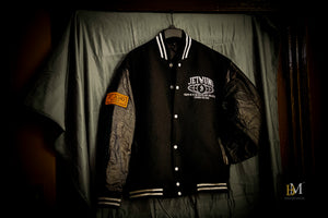 JET JUNO RETURN LEAD WOLF PACK CHENILLE VARSITY JACKET